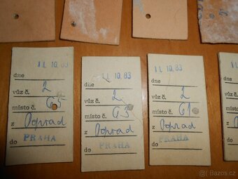 Staré jízdenky na vlak 40kusů - SLOVENSKO- stav foto - 10