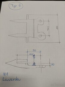 Dvouprsty - náhradní hroty na lišty kombajnů - 10