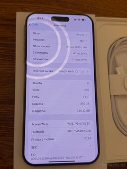iPhone 16 Pro Max 256 GB – 100% stav,záruka - 10