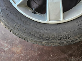 15" alu VW,ŠKODA,SEAT(5x112,6J,ET 40)s pneu 195/65r15 - 10