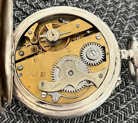 Velké stříbrné kapesní hodinky ROSKOPF s řetězem. - 10