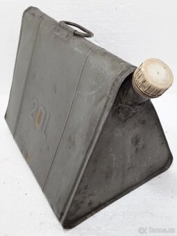 20L Trojůhelníkový Plechový Kanystr Retro - 10