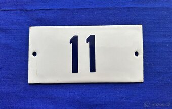 Smaltovaná cedulka s číslem - 10