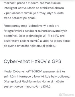 Foťák Sony Cyber-shot DSC HX90V - 10