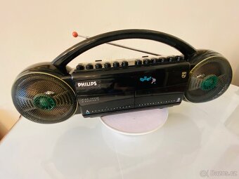 Radiomagnetofon/boombox Philips D 8038, rok 1988 - 10