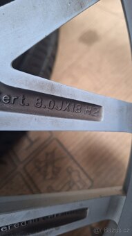 Alu kola VW 18" 5x112 letní pneu 225/40 R18 6-7mm Golf - 10