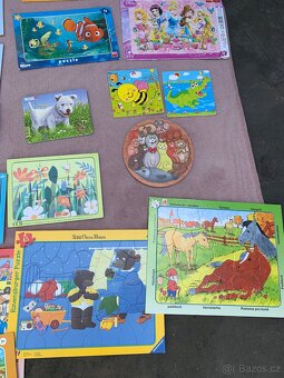 Obří sbírka puzzle (princezny, i dřevěné, Krtek, Disney.. - 10