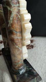 Hodiny mramorové sloupové krbové Bonn ULS Germany - 10