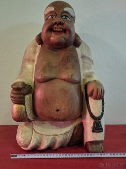 Budha dřevěný, 52 cm - 10