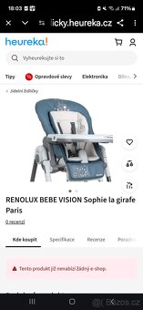 Renolux Bebe Vision Sofia- jídelní stolička - 10