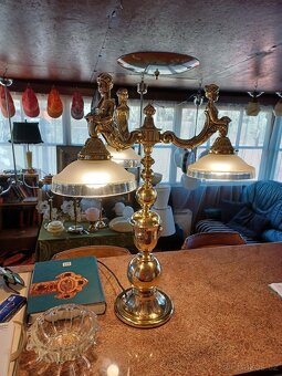 Mosazná figurální lampa - 10