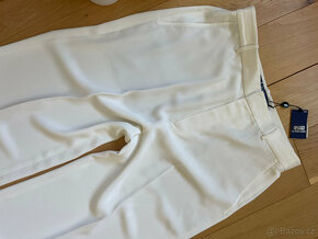 Nové volné bílé elegantní kalhoty s puky Ralph Lauren 40 - 10