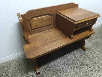 Rustikální botník / lavice, nábytek z masívu - 10