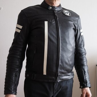 Motocyklová kožená bunda, Mokaracer, pánská - 10