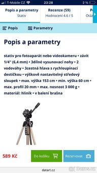 Stativ Hama Star 61 + pouzdro - 10