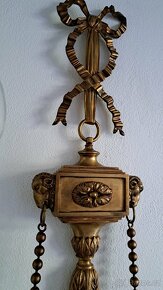 Starožitný secesní set, lustr, lampa,aplika, secese. - 10