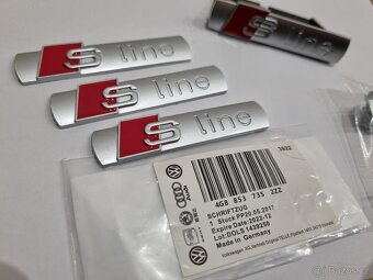 Sline napisy AUDI S line plaketky - 10