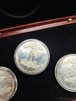 Stříbrné mince  medaile klaneni tri kralu - 10