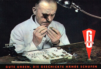 Německé hodinky GUB GLASHÜTTE Q1 A.Lange&Söhne cal.28 + box - 10