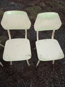 4 staré židle, retro, rok cca 1960 - 10