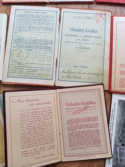Staré prvorepublikové vkladní knížky, berní, hypoteční aj. - 10