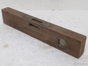 30cm - Retro dřevěná vodováha / vodní váha - 10