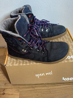 Zimní barefoot kožené boty s membranou Koel - 10