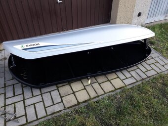 ŠKODA STŘEŠNÍ BOX,RAKEV,ORIGINÁL,TOP STAV-410L OBJEM - 10