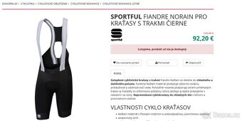 Zateplenécyklistické kraťasy pánské Sportful Fiandre NoRain - 10
