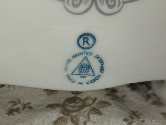 Staré porcelánové hodiny Royal Dux České Baroko,staré hodiny - 10
