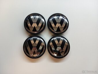 Středové krytky Vw, 56x52mm chrom logo - 10