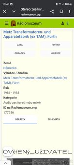Hifi sestava Metz zesilovac tuner tapedeck - 10