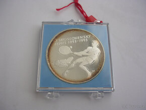Ag 500 Kčs 1993 Československý tenis Proof len 1162 ks - 10