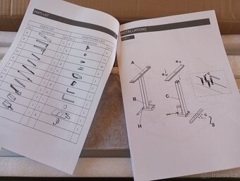 Elektrický polohovací stůl, standup desk - bílý rám - 10