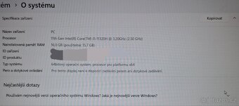 Dell Inspiron 15 s i5 (11. gen) a 16GB RAM -  Skvělý stav - 10