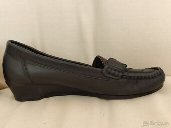 Boty mokasíny lodičky kůže vel.23,5 cm - 10