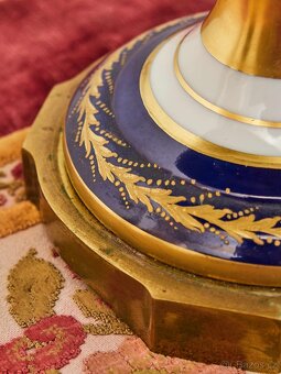 Francouzský ručně malovaný porcelánový nástolec – Porcelaine - 10