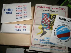 REVOLUCE, HAVEL, VOLBY, REKLAMNí TISKOVINY, STARÉ NOVINY - 10