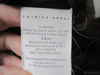 Kabát Patrice Breal, vel. L/XL, podkasaný, tmavě šedý - 10