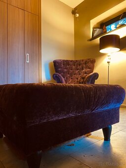 Křeslo ušák s taburetem - 10