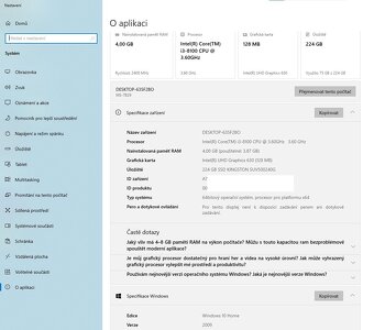 Stolní PC HAL3000 Intel i3-8100 3.6GHz, 256GB SSD, GPU 128MB - 10