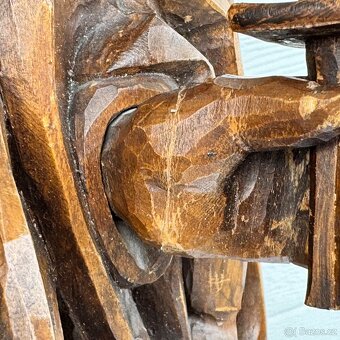 Velká starožitná socha Panna Marie Anglie - 10