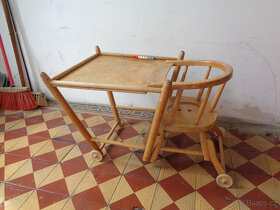 Retro jídelní židlička k renovaci - 10