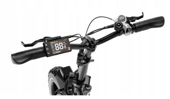 Skládací Elektrické kolo 500 W Dvě baterie 24 Ah Moped - 10