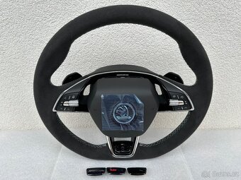 Volant zkoseny DSG VRS airbag skoda octavia IV vyhrievany - 10