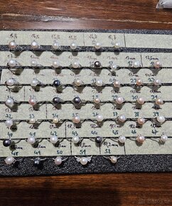 Stříbrné prsteny s perlou - 10