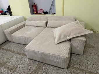 NOVÁ krásná Sedací souprava Sirpio manšetr Béžová - 10