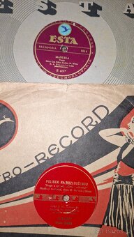 Šelakové gramofonové desky - 25 cm - 10