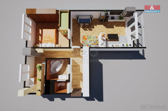Pronájem bytu 2+1, 55 m², Ústí nad Labem, ul. Kozinova - 10