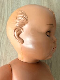 Vintage velká panenka, zn. Kader, 60cm. - 10